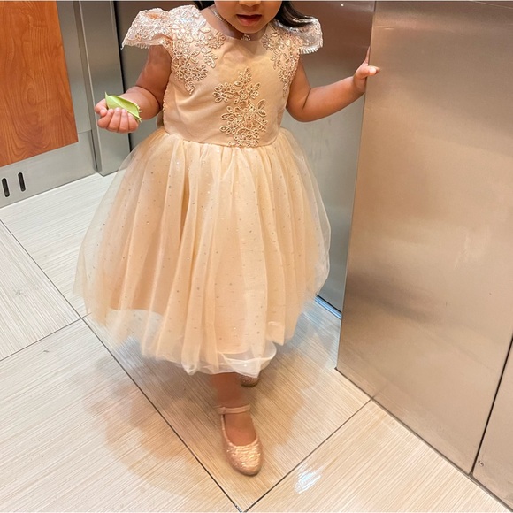 Toddler Champaign Dress - Picture 2 of 2